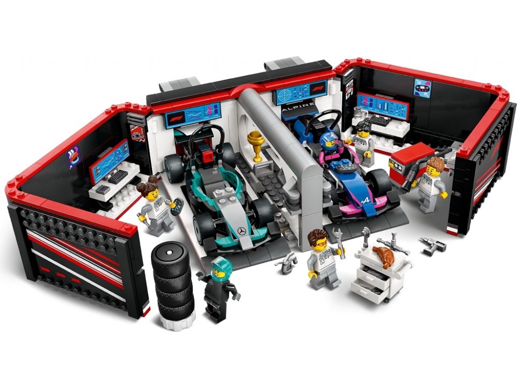 LEGO City 60444 Гараж F1 Mercedes-AMG и Alpine