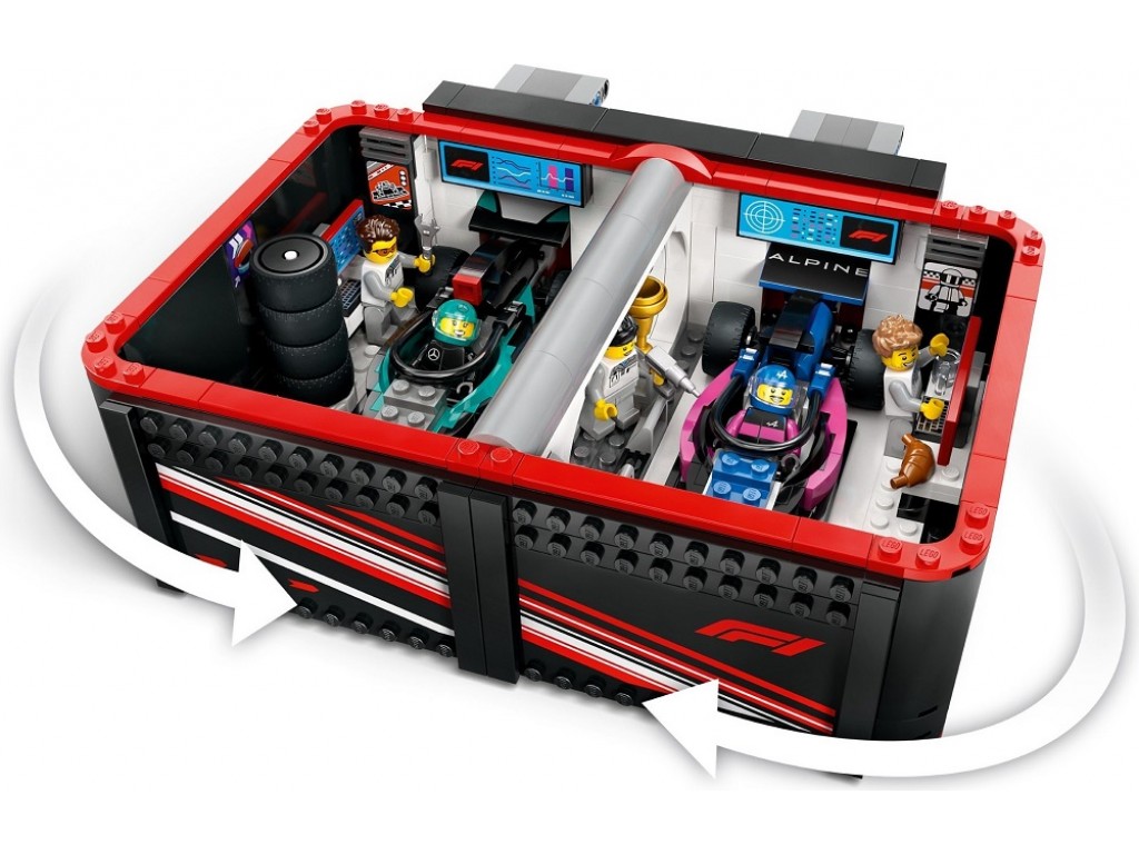 LEGO City 60444 Гараж F1 Mercedes-AMG и Alpine