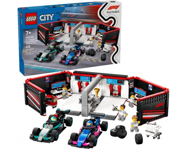 60444 Lego City Гараж F1 Mercedes-AMG и Alpine