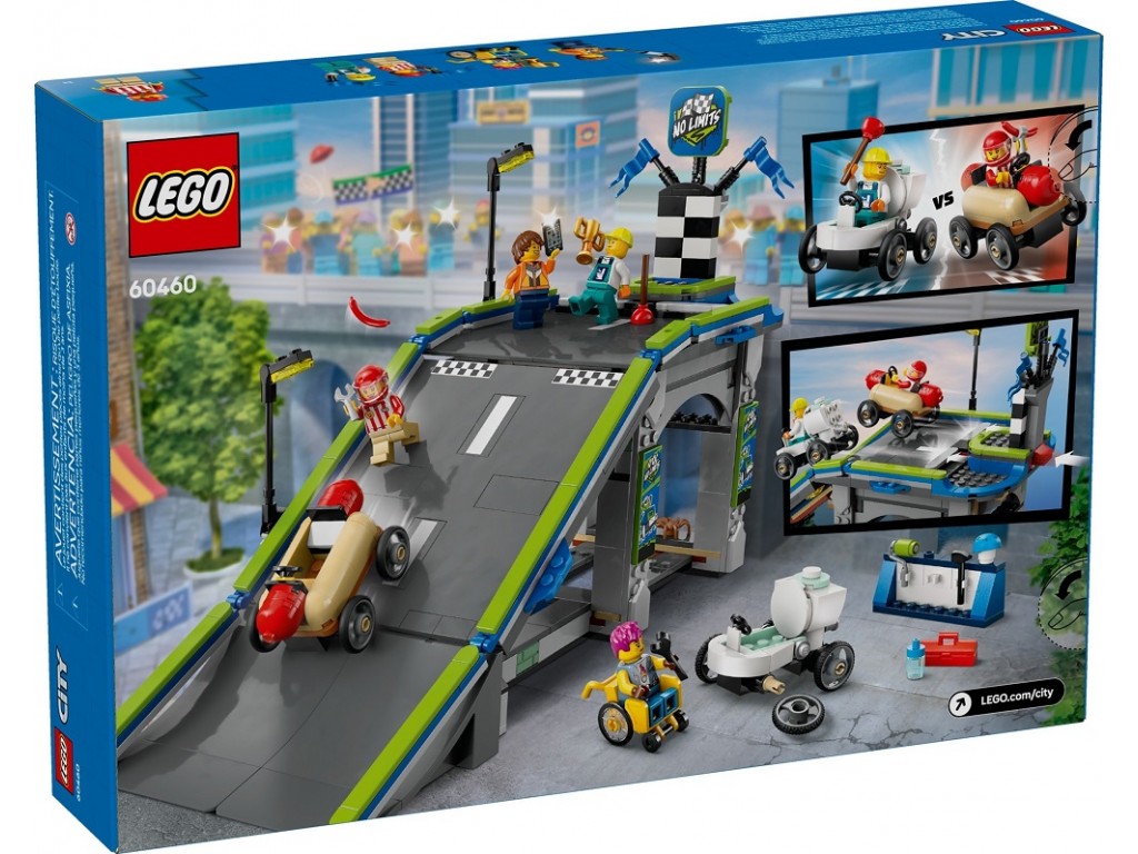 LEGO City 60460 Без ограничений: трасса с рампами для гоночных автомобилей