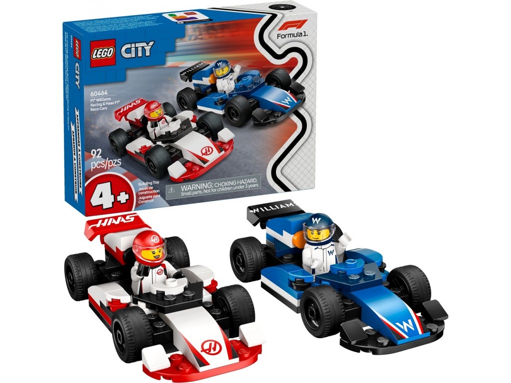 LEGO City 60464 Formula 1 Гоночные автомобили Williams и Haas