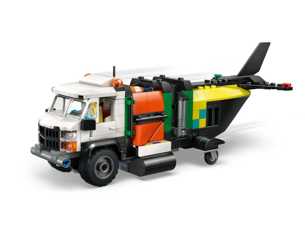 60505 LEGO City Ремикс самолёта, грузовика и судна на воздушной подушке