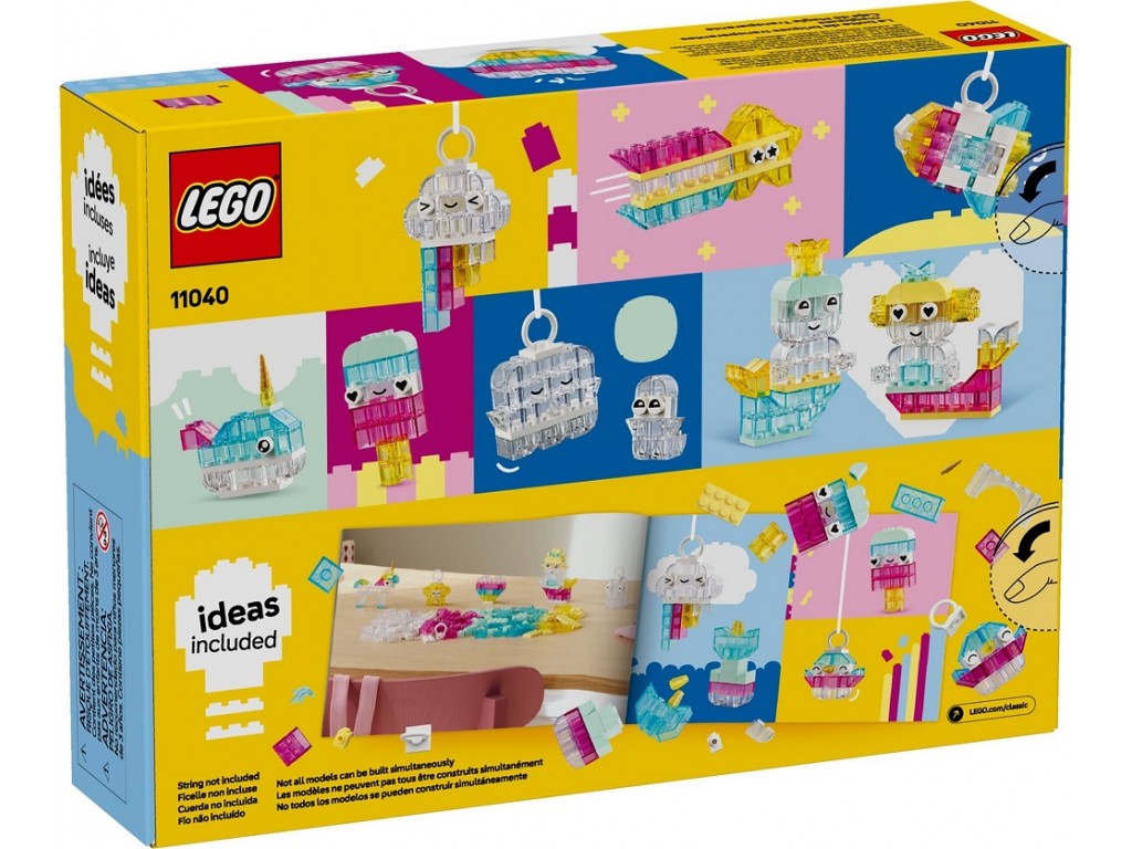 LEGO Classic 11040 Волшебный набор с прозрачными кубиками