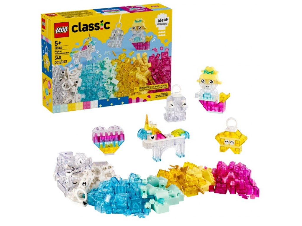 LEGO Classic 11040 Волшебный набор с прозрачными кубиками