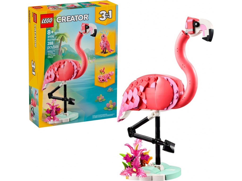 LEGO Creator 31170 Дикие животные: розовый фламинго