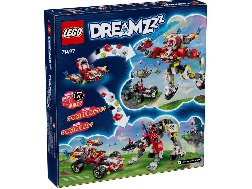 LEGO DREAMZzz 71497 Робот-тигр Купера и хот-род-кар Зеро