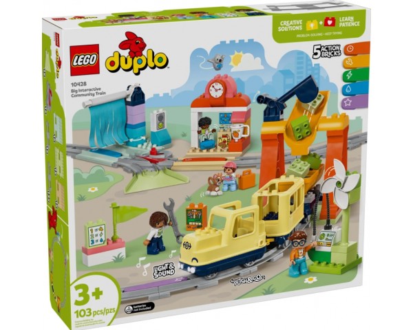 10428 Lego Duplo Большой интерактивный городской поезд