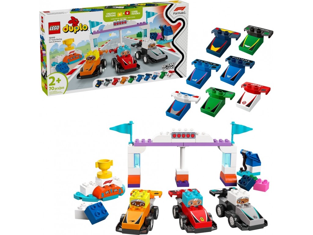LEGO Duplo 10445 Болиды и гонщики команд Формулы 1