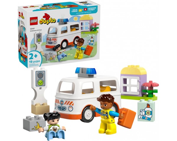 10447 Lego Duplo Скорая помощь и водитель