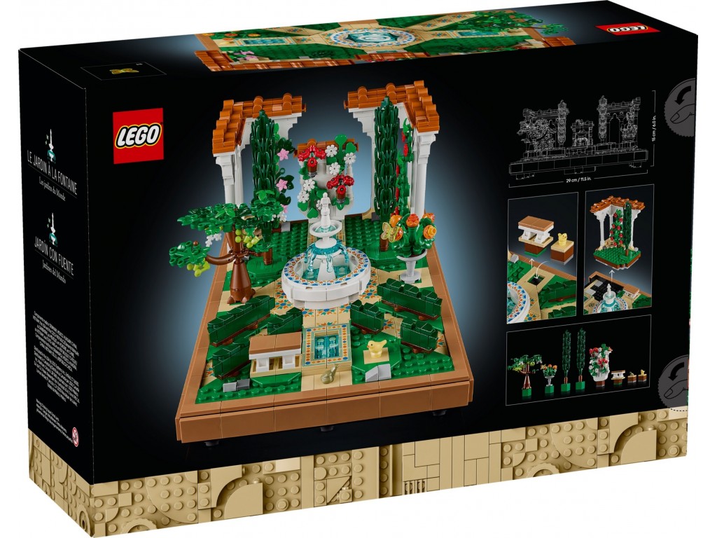 10359 Lego Icons Сад с фонтаном