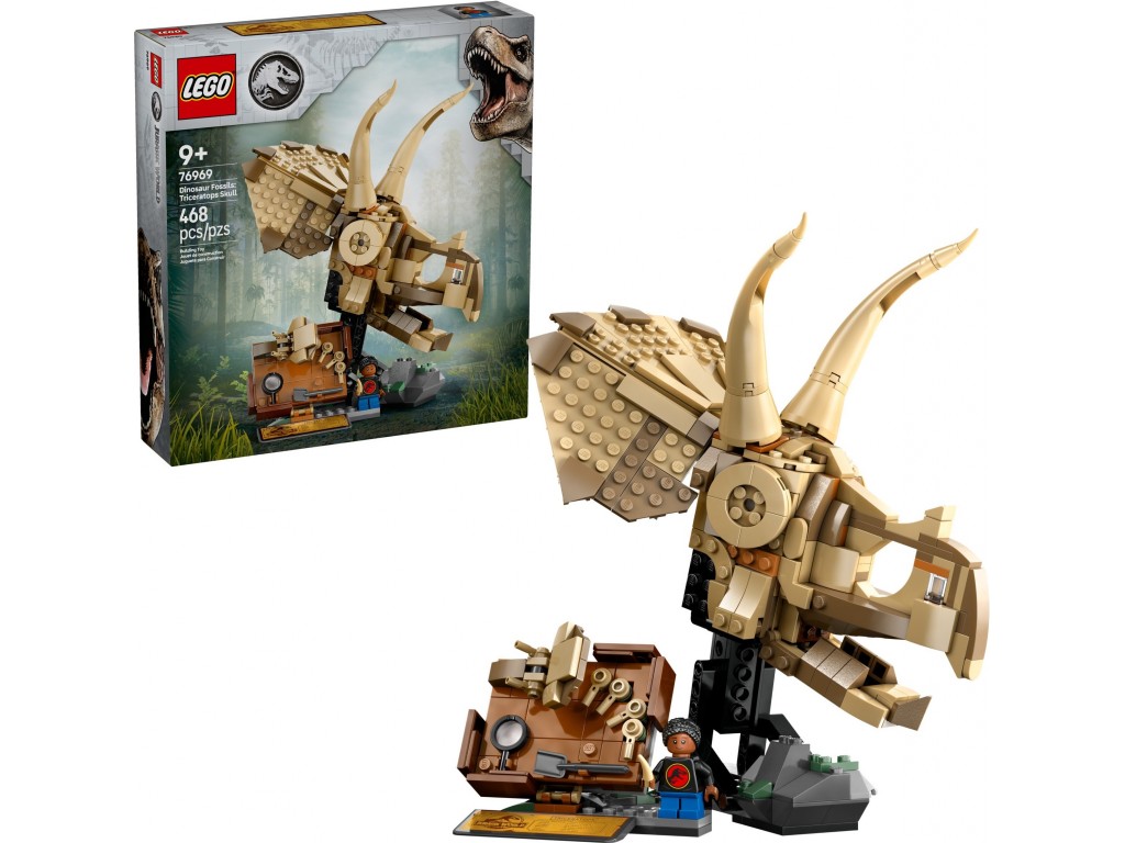 Конструктор LEGO Jurassic World 769697 Окаменелости динозавров: череп трицератопса
