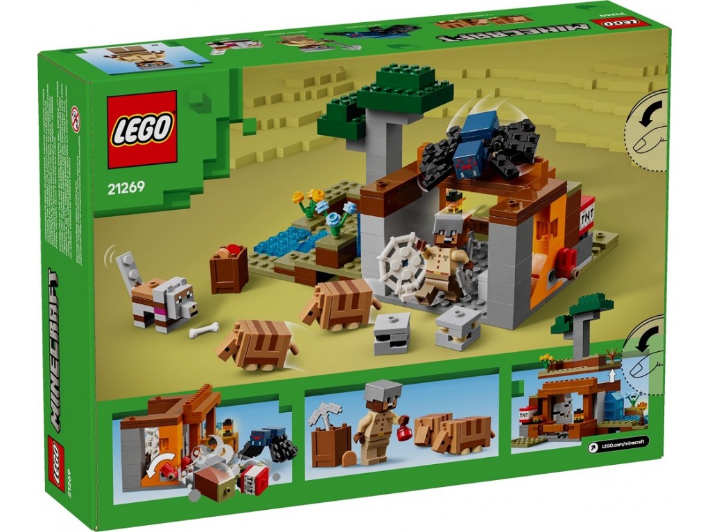 LEGO Minecraft 21269 Шахтная экспедиция Армадилло