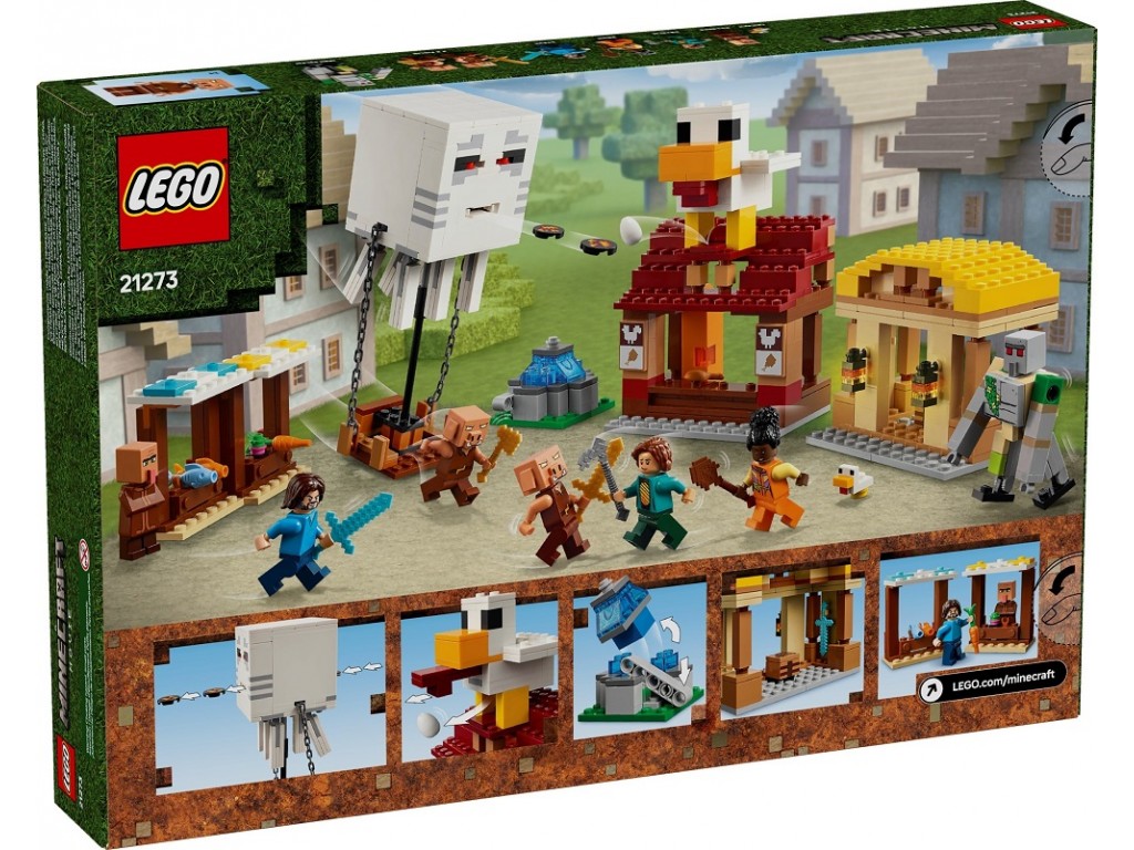 LEGO Minecraft 21273 Нападение на деревню воздушных шаров Гаста