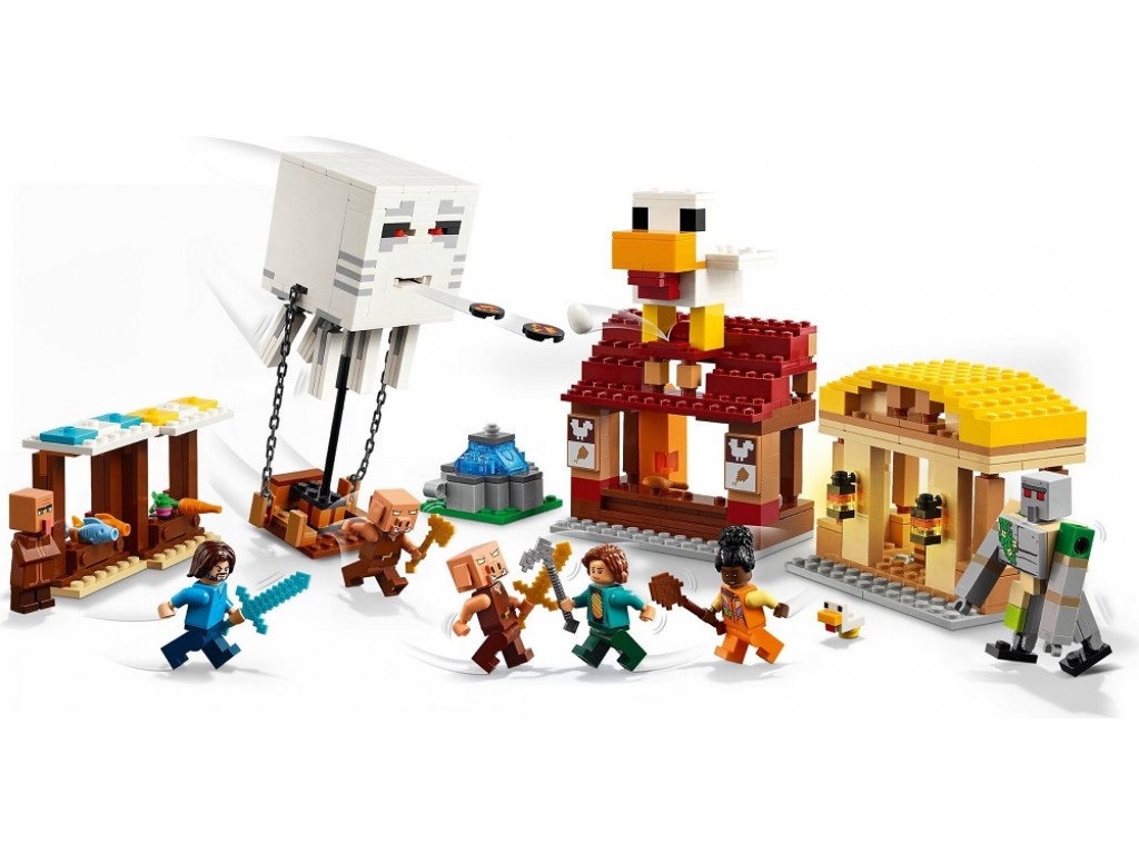 LEGO Minecraft 21273 Нападение на деревню воздушных шаров Гаста