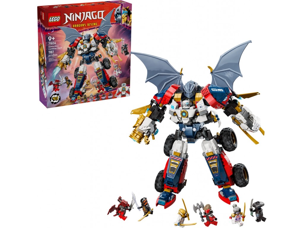 LEGO Ninjago 71834 Ультра комбо-робот Зейна 4 в 1