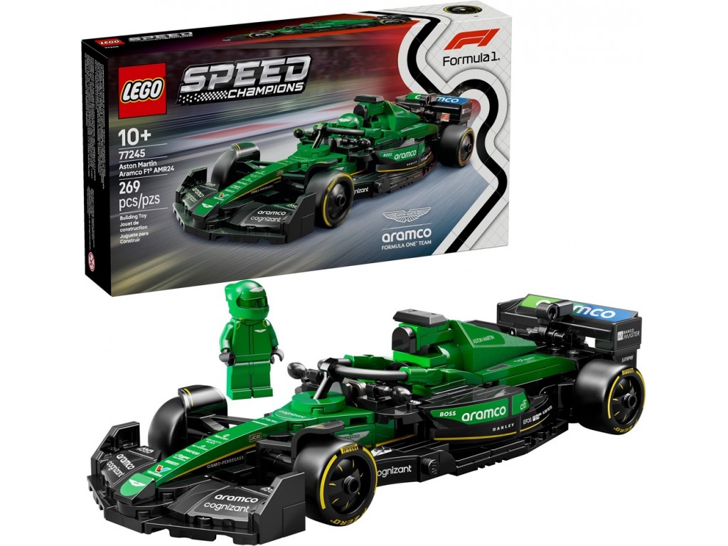 LEGO Speed Champions 77245 Formula 1 Aston Martin Aramco AMR24