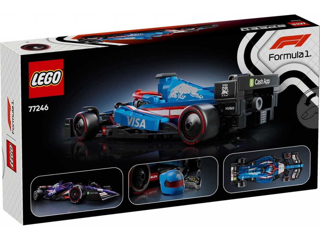 LEGO Speed Champions 77246 Formula 1 Visa Cash App RB VCARB 01