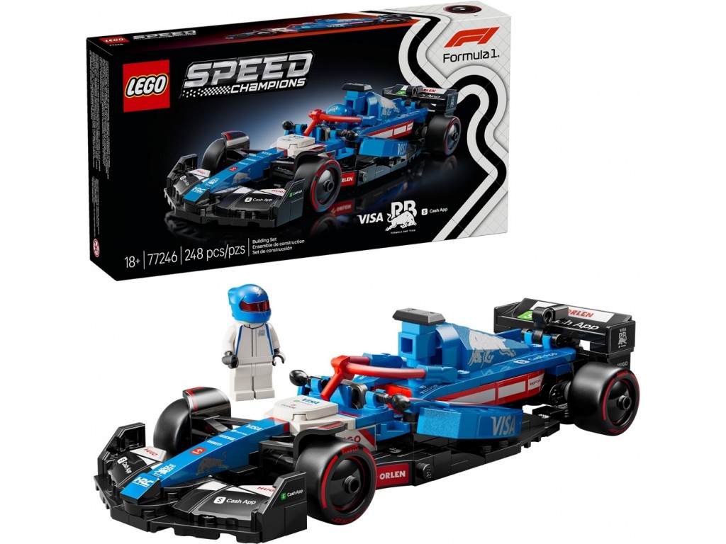 LEGO Speed Champions 77246 Formula 1 Visa Cash App RB VCARB 01