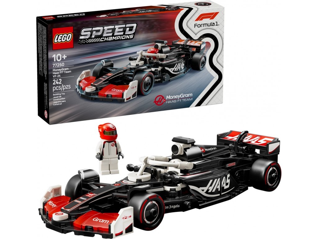 LEGO Speed Champions 77250 Formula 1 MoneyGram Haas VF-24