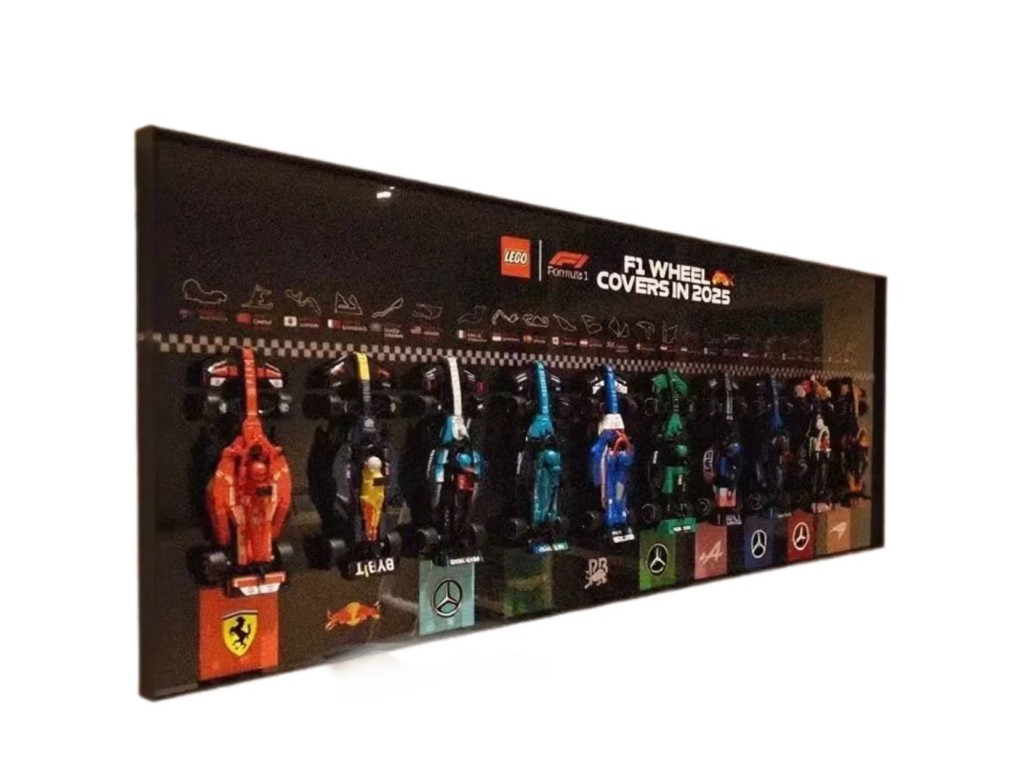 Демонстрационная рамка для полной коллекции LEGO Speed ​​Champion F1 2025