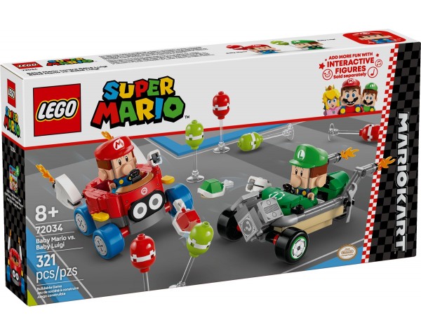 72034 LEGO Super Heroes Mario Kart – Малыш Марио против Малыша Луиджи