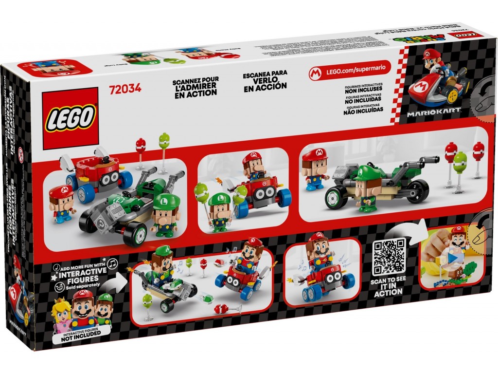 LEGO Super Mario 72034 Mario Kart – Малыш Марио против Малыша Луиджи