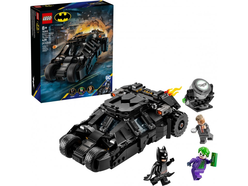 LEGO Super Heroes 76303 Бэтмен на Тумблере против Двуликого и Джокера
