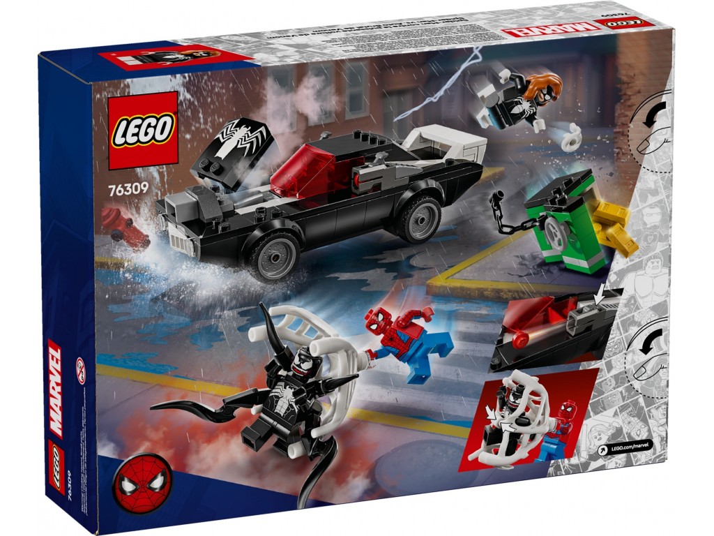 LEGO Super Heroes 76309 Человек-паук против Венома на маслкаре