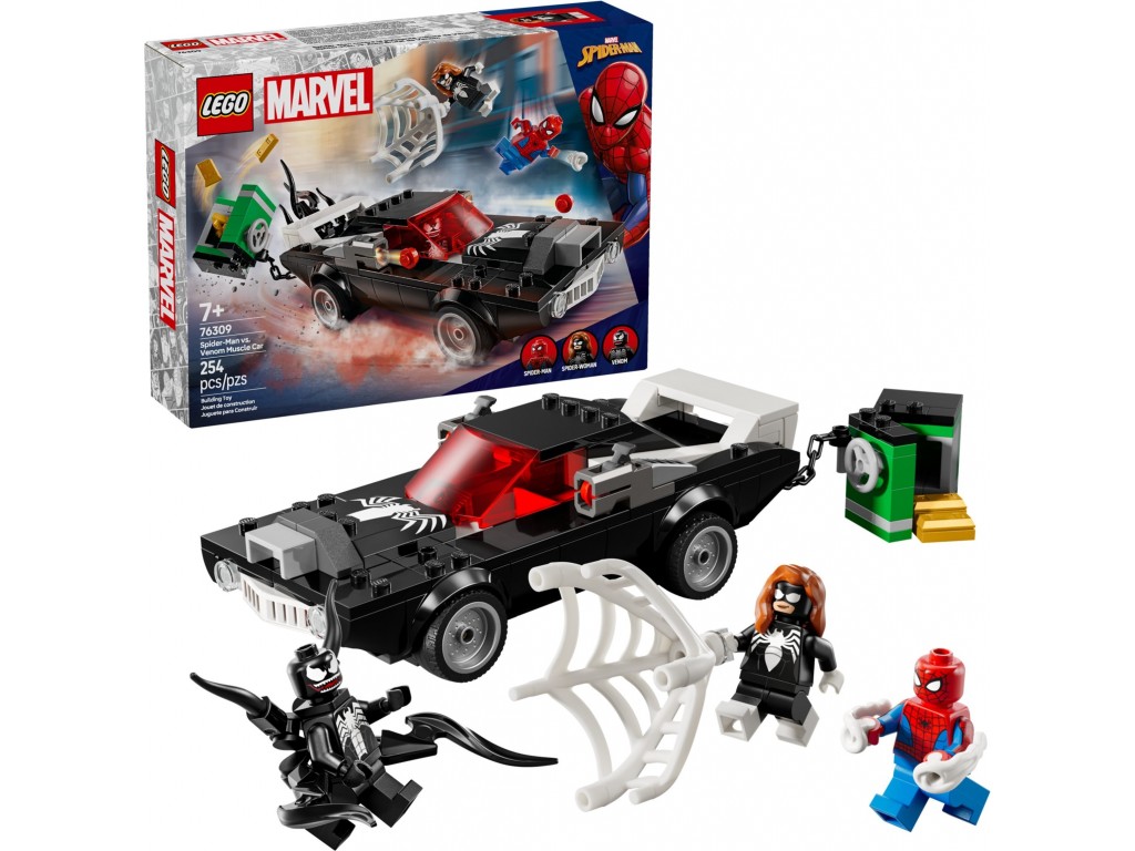 LEGO Super Heroes 76309 Человек-паук против Венома на маслкаре