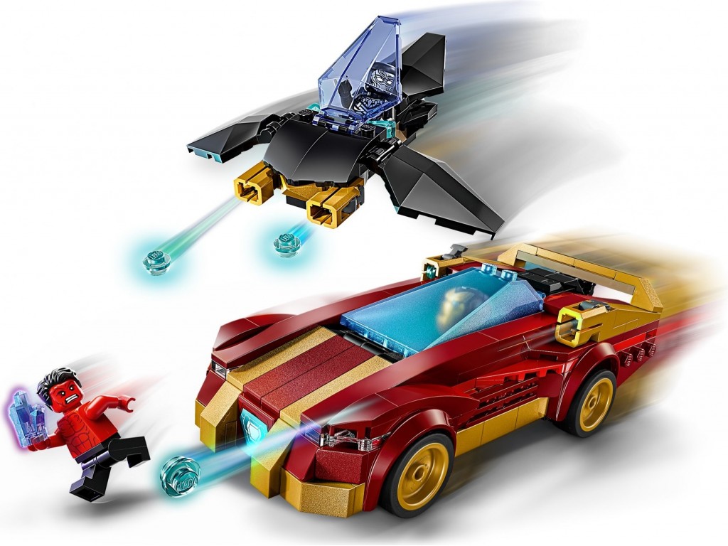 LEGO Super Heroes 763104 Железный человек на автомобиле и Черная пантера против Красного Халка