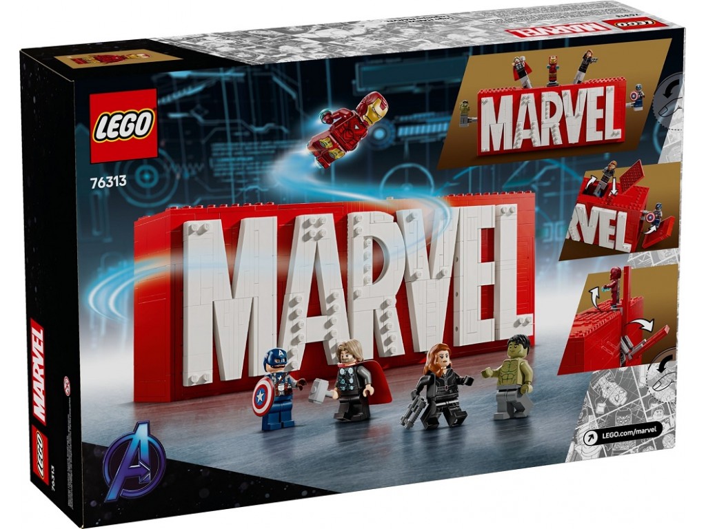 LEGO Super Heroes 76313 Логотип MARVEL с минифигурками