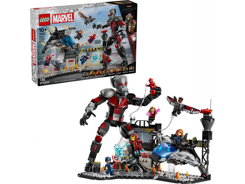 LEGO Super Heroes 76314 Капитан Америка: Битва в гражданской войне