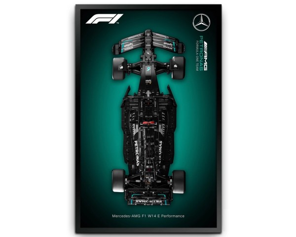 Настенная демонстрационная рамка для LEGO Technic 42171 Mercedes-AMG F1